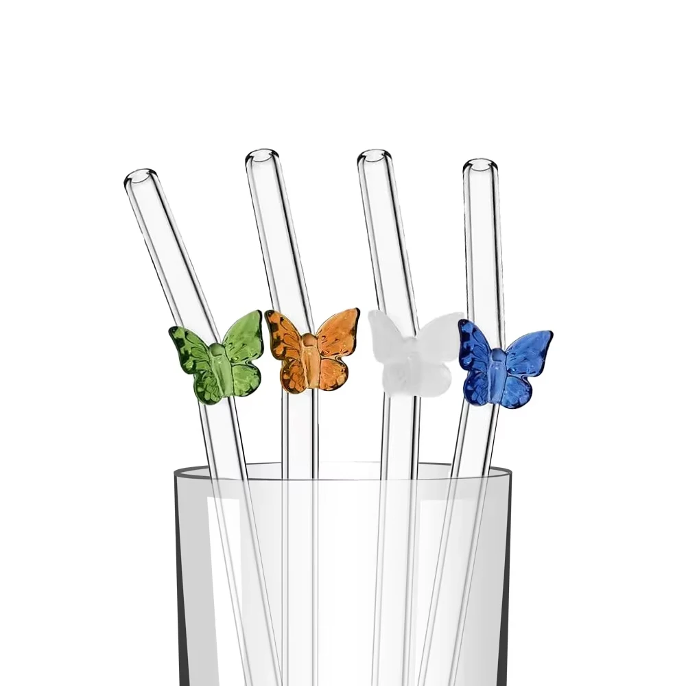 4 szt. Szklane słomki wielokro – Espresso Shot Glass recenzja i cena